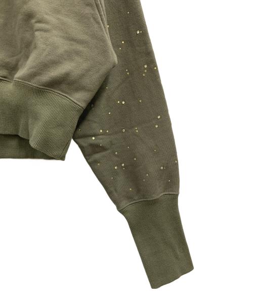 UNITED TOKYO（ユナイテッドトーキョー）UNITED TOKYO (ユナイテッドトーキョー) UNITED TOKYO　ラインストーンショートプルオーバー オリーブ サイズ:FREEの古着・服飾アイテム