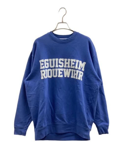 Whim Gazette（ウィムガゼット）Whim Gazette (ウィムガゼット) Whim Gazette　ロゴスウェット ブルー サイズ:FREEの古着・服飾アイテム