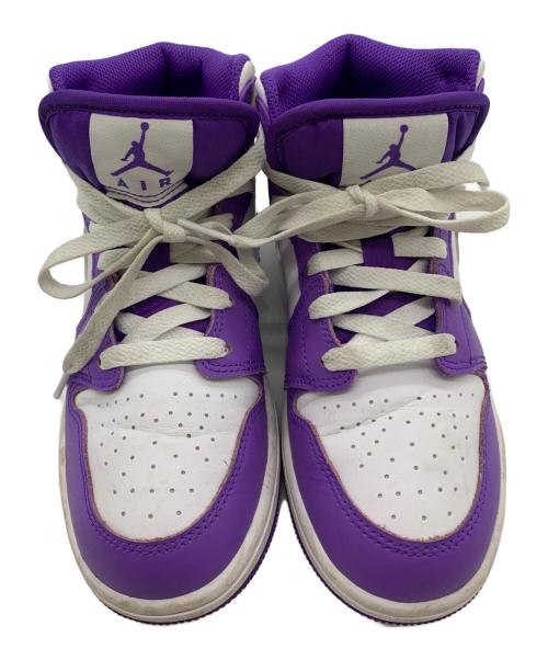 NIKE（ナイキ）NIKE (ナイキ) NIKE　ミッドカットスニーカー ホワイト×パープル サイズ:22.5の古着・服飾アイテム