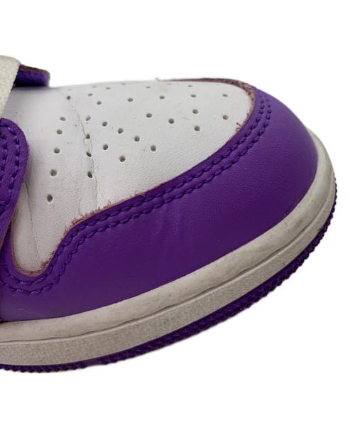 NIKE（ナイキ）NIKE (ナイキ) NIKE　ミッドカットスニーカー ホワイト×パープル サイズ:22.5の古着・服飾アイテム