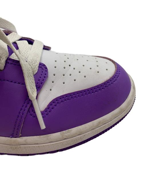 NIKE（ナイキ）NIKE (ナイキ) NIKE　ミッドカットスニーカー ホワイト×パープル サイズ:22.5の古着・服飾アイテム