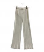 PLEATS PLEASEプリーツプリーズ）の古着「PLEATS PLEASE　プリーツパンツ」｜ホワイト