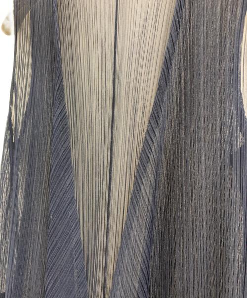 PLEATS PLEASE（プリーツプリーズ）PLEATS PLEASE (プリーツプリーズ) PLEATS PLEASE　アンサンブルワンピース ネイビー サイズ:4の古着・服飾アイテム