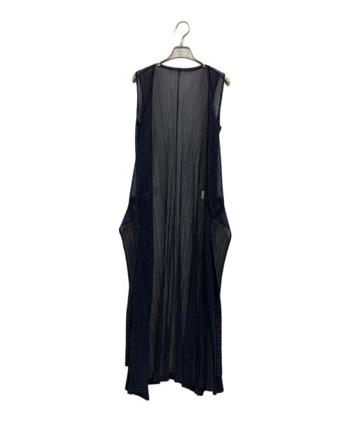 PLEATS PLEASE（プリーツプリーズ）PLEATS PLEASE (プリーツプリーズ) PLEATS PLEASE　アンサンブルワンピース ネイビー サイズ:4の古着・服飾アイテム