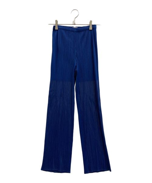PLEATS PLEASE（プリーツプリーズ）PLEATS PLEASE (プリーツプリーズ) PLEATS PLEASE　プリーツパンツ ブルー サイズ:1の古着・服飾アイテム