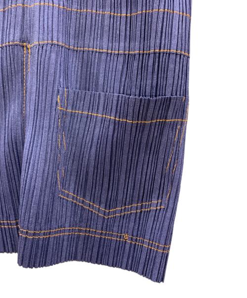 PLEATS PLEASE（プリーツプリーズ）PLEATS PLEASE (プリーツプリーズ) PLEATS PLEASE　シャツワンピース インディゴ サイズ:2の古着・服飾アイテム