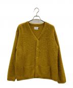 CAL O LINEキャルオーライン）の古着「CAL O LINE　モヘヤ混カーディガン」｜マスタード