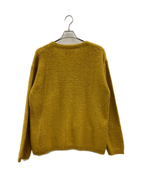 CAL O LINE（キャルオーライン）CAL O LINE (キャルオーライン) CAL O LINE　モヘヤ混カーディガン マスタード サイズ:Mの古着・服飾アイテム