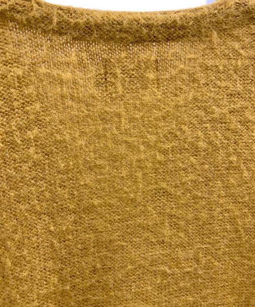 CAL O LINE（キャルオーライン）CAL O LINE (キャルオーライン) CAL O LINE　モヘヤ混カーディガン マスタード サイズ:Mの古着・服飾アイテム