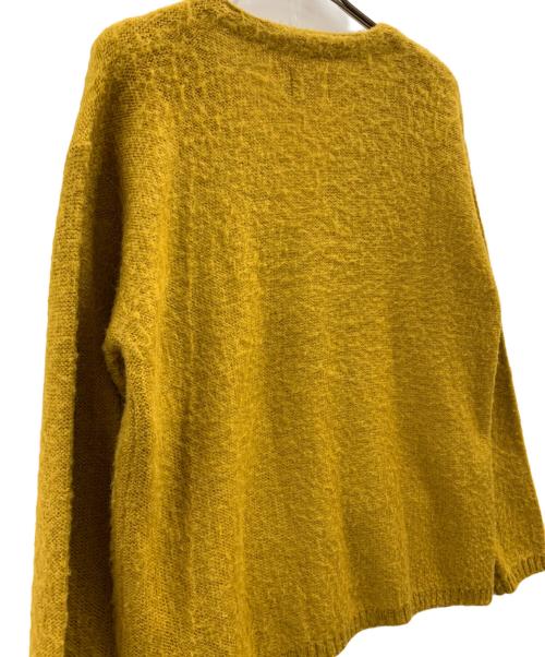 CAL O LINE（キャルオーライン）CAL O LINE (キャルオーライン) CAL O LINE　モヘヤ混カーディガン マスタード サイズ:Mの古着・服飾アイテム
