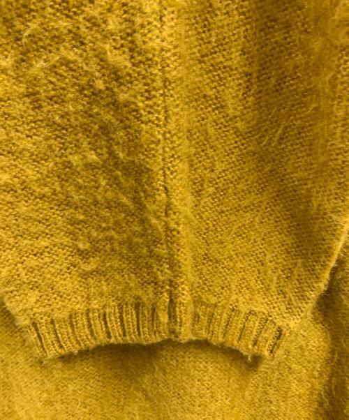 CAL O LINE（キャルオーライン）CAL O LINE (キャルオーライン) CAL O LINE　モヘヤ混カーディガン マスタード サイズ:Mの古着・服飾アイテム