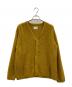 CAL O LINE（キャルオーライン）の古着「CAL O LINE　モヘヤ混カーディガン」｜マスタード
