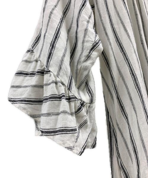 CLOTH&CROSS（クロスアンドクロス）CLOTH&CROSS (クロスアンドクロス) CLOTH&CROSS　リネンワンピース ホワイト サイズ:FREEの古着・服飾アイテム