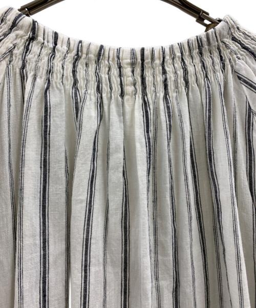 CLOTH&CROSS（クロスアンドクロス）CLOTH&CROSS (クロスアンドクロス) CLOTH&CROSS　リネンワンピース ホワイト サイズ:FREEの古着・服飾アイテム