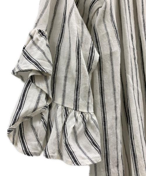 CLOTH&CROSS（クロスアンドクロス）CLOTH&CROSS (クロスアンドクロス) CLOTH&CROSS　リネンワンピース ホワイト サイズ:FREEの古着・服飾アイテム