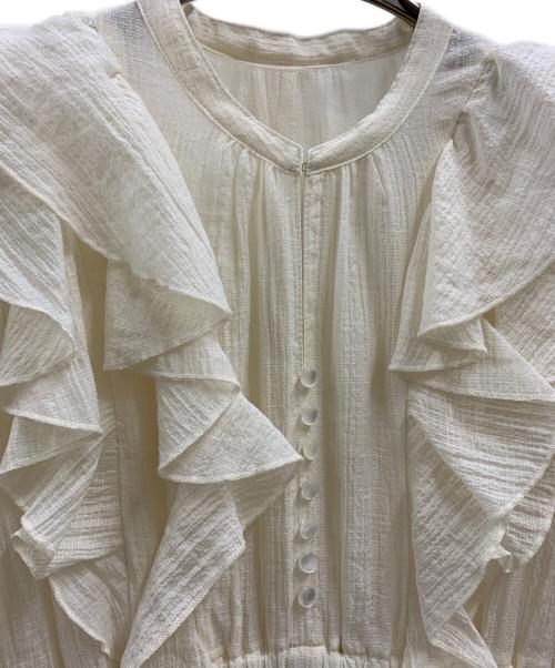 COCODEAL（ココディール）COCODEAL (ココディール) COCODEAL　フリルミニワンピース ベージュ サイズ:1の古着・服飾アイテム