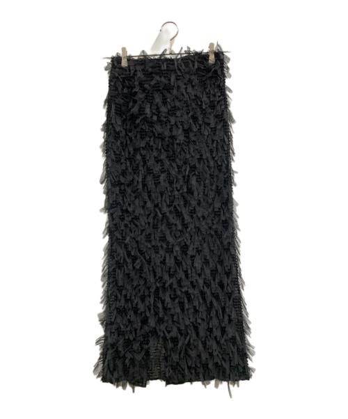 COCODEAL（ココディール）COCODEAL (ココディール) COCODEAL　フラッフィータイトスカート ブラック サイズ:1の古着・服飾アイテム