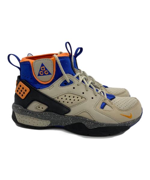 NIKE（ナイキ）NIKE (ナイキ) NIKE（ナイキ）AIR MOWABB　ハイカットスニーカー ベージュ×ブルー×オレンジ サイズ:26cmの古着・服飾アイテム