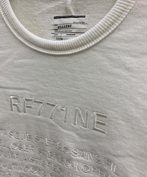 SHAREEF（シャリーフ）SHAREEF (シャリーフ) SHAREEF　スウェット ホワイト×ブラック サイズ:1の古着・服飾アイテム