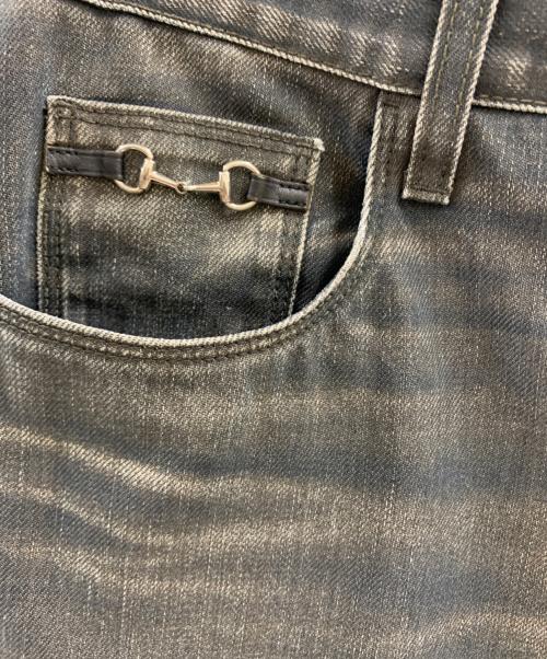 GUCCI（グッチ）GUCCI (グッチ) GUCCI　スキニーデニムパンツ ブラック サイズ:Sの古着・服飾アイテム