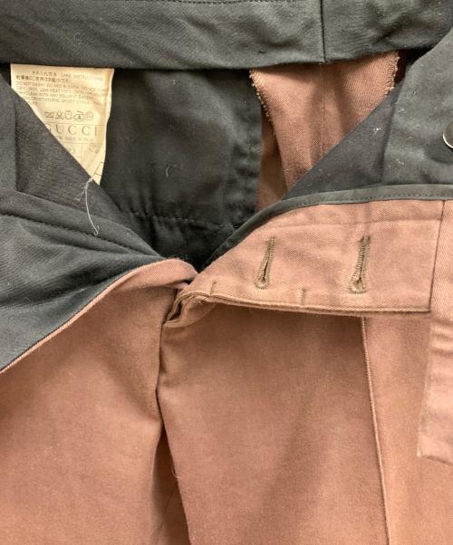 GUCCI（グッチ）GUCCI (グッチ) GUCCI　スラックス ブラウン サイズ:7-44Rの古着・服飾アイテム