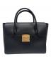 FURLA（フルラ）の古着「FURLA　レザーショルダーバッグ」｜ブラック