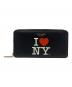Kate Spade（ケイトスペード）の古着「Kate Spade　I LOVE NY　ラウンドファスナー財布」｜ブラック