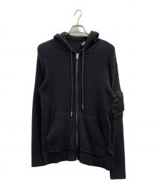 DIESEL（ディーゼル）の古着「DIESEL　ニットパーカー」｜ブラック