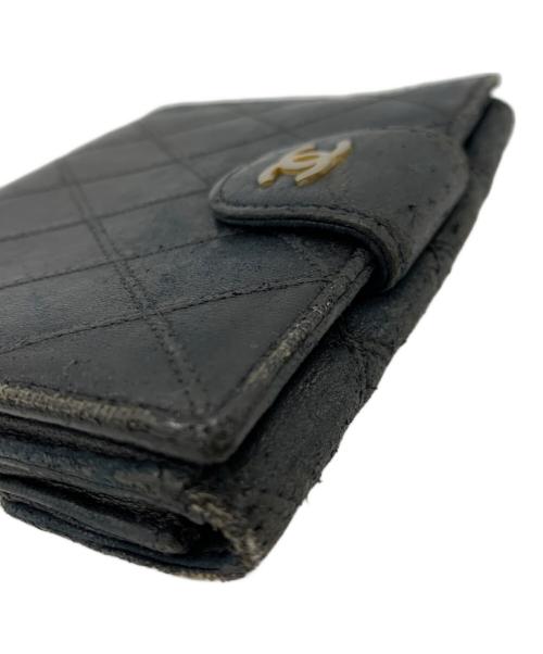 CHANEL（シャネル）CHANEL (シャネル) CHANEL　ビコローレ　2つ折り財布 ブラックの古着・服飾アイテム