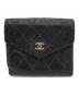 CHANEL（シャネル）の古着「CHANEL　ビコローレ　2つ折り財布」｜ブラック