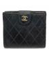 CHANEL (シャネル) CHANEL　ビコローレ　2つ折り財布 ブラック：9000円