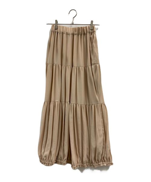 SACRA（サクラ）SACRA (サクラ) SACRA　ティアードロングスカート ベージュ サイズ:S 未使用品の古着・服飾アイテム
