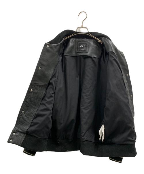 ZARA（ザラ）ZARA (ザラ) ZARA　レザージャケット ブラック サイズ:Lの古着・服飾アイテム