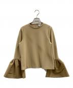 HERITAGEヘリテージ）の古着「HERITAGE　ジョーゼットジャージプルオーバー」｜カーキ