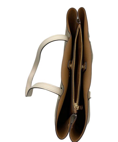 COACH（コーチ）COACH (コーチ) 2WAYバッグ ベージュ×ホワイトの古着・服飾アイテム