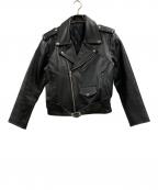 FREEDOMフリーダム）の古着「freedom　レザージャケット」｜ブラック
