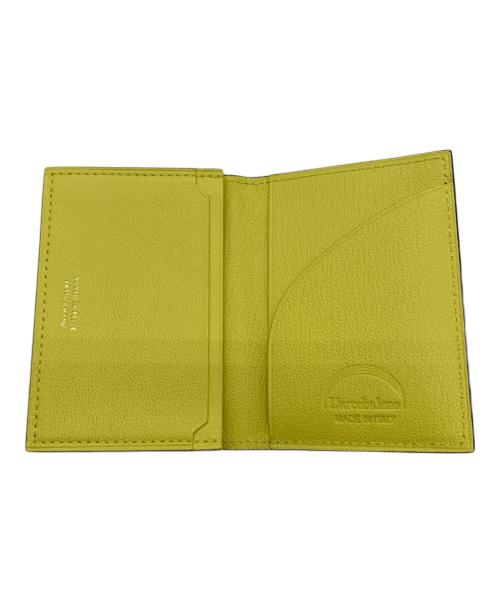 l'arcobaleno（ラルコバレーノ）l'arcobaleno (ラルコバレーノ) l'arcobaleno　ゴートカードケース ベージュ×イエローの古着・服飾アイテム