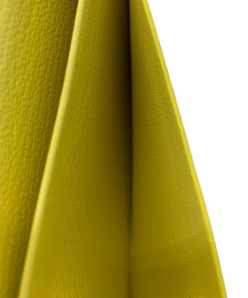 l'arcobaleno（ラルコバレーノ）l'arcobaleno (ラルコバレーノ) l'arcobaleno　ゴートカードケース ベージュ×イエローの古着・服飾アイテム