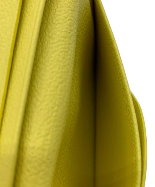 l'arcobaleno（ラルコバレーノ）l'arcobaleno (ラルコバレーノ) l'arcobaleno　ゴートカードケース ベージュ×イエローの古着・服飾アイテム