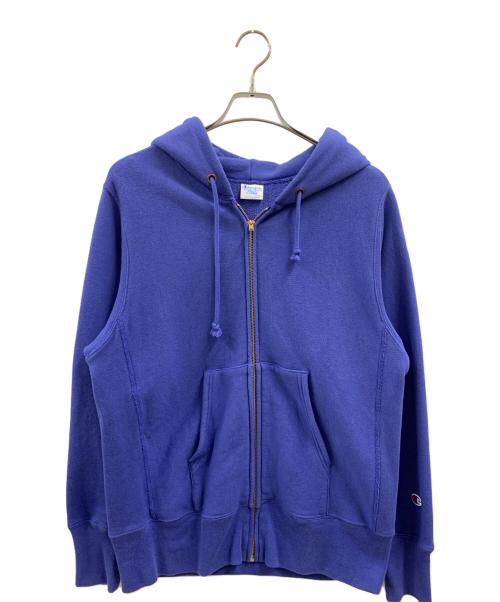 Champion REVERSE WEAVE（チャンピオン リバース ウィーブ）Champion REVERSE WEAVE (チャンピオン リバース ウィーブ) Champion REVERSE WEAVE　裏起毛ジップパーカー ブルー サイズ:XLの古着・服飾アイテム
