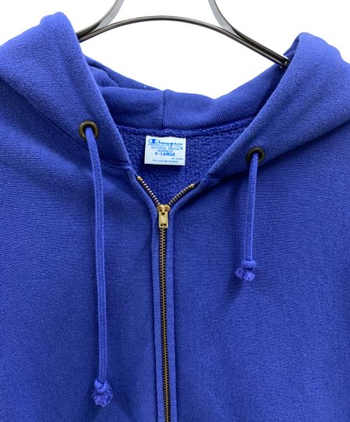 Champion REVERSE WEAVE（チャンピオン リバース ウィーブ）Champion REVERSE WEAVE (チャンピオン リバース ウィーブ) Champion REVERSE WEAVE　裏起毛ジップパーカー ブルー サイズ:XLの古着・服飾アイテム