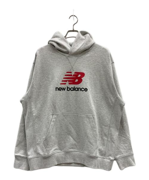 NEW BALANCE（ニューバランス）NEW BALANCE (ニューバランス) NEW BALANCE　プルオーバーパーカー グレー サイズ:Lの古着・服飾アイテム
