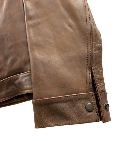 ワイルドターキー（WILD TURKEY）ワイルドターキー (WILD TURKEY) レザージャケット ブラウン サイズ:Mの古着・服飾アイテム