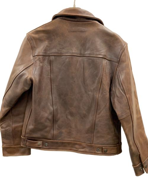 ワイルドターキー（WILD TURKEY）ワイルドターキー (WILD TURKEY) レザージャケット ブラウン サイズ:Mの古着・服飾アイテム