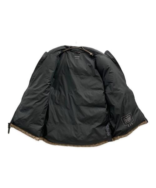 COACH（コーチ）COACH (コーチ) COACH ダウンベスト ベージュ×ブラック サイズ:XLの古着・服飾アイテム