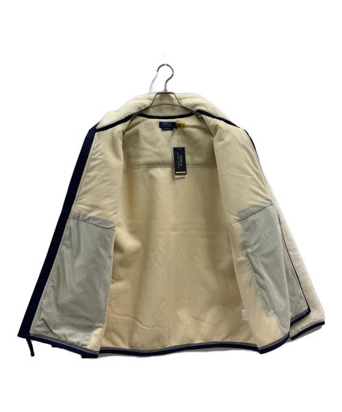 POLO RALPH LAUREN（ポロ・ラルフローレン）POLO RALPH LAUREN (ポロ・ラルフローレン) POLO RALPH LAUREN フリースジャケット ネイビー×アイボリー サイズ:Lの古着・服飾アイテム