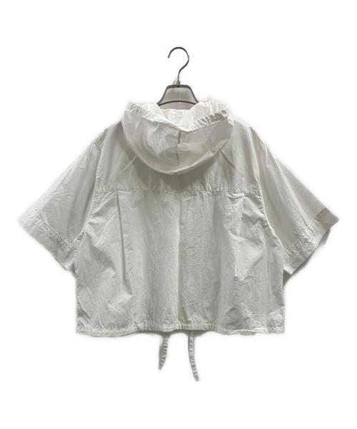 Midi-Umi（ミディウミ）Midi-Umi (ミディウミ) Midi-Umi　フーデッドシャツ ホワイト サイズ:FREEの古着・服飾アイテム