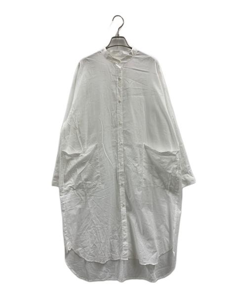 Midi-Umi（ミディウミ）Midi-Umi (ミディウミ) Midi-Umi　シャツワンピース ホワイト サイズ:FREEの古着・服飾アイテム