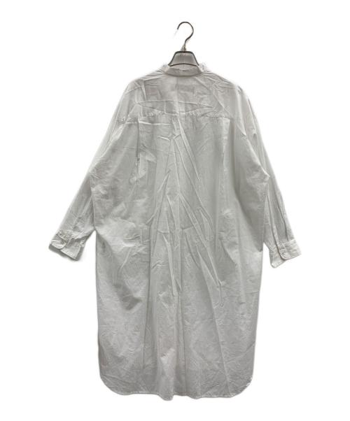 Midi-Umi（ミディウミ）Midi-Umi (ミディウミ) Midi-Umi　シャツワンピース ホワイト サイズ:FREEの古着・服飾アイテム