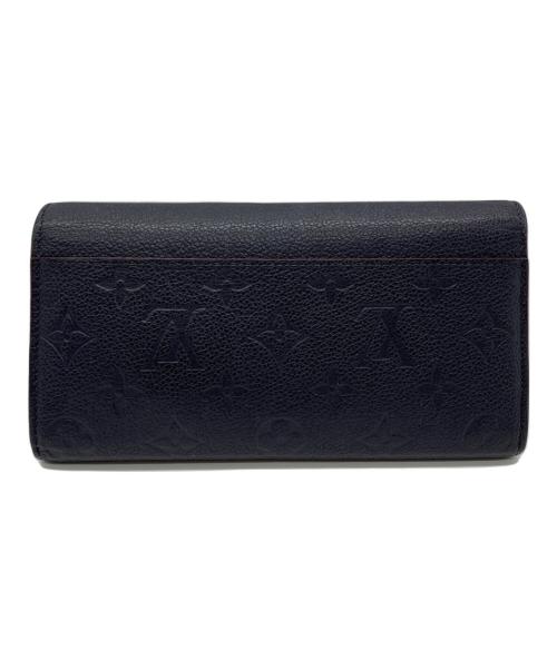 LOUIS VUITTON（ルイ ヴィトン）LOUIS VUITTON (ルイ ヴィトン) LOUIS VUITTON　長財布 ネイビー×レッドの古着・服飾アイテム